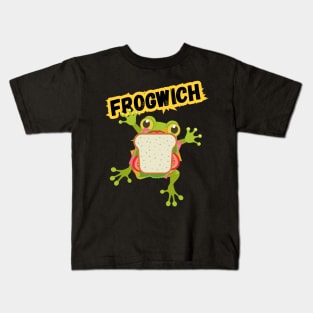 cute frog-witch Kids T-Shirt